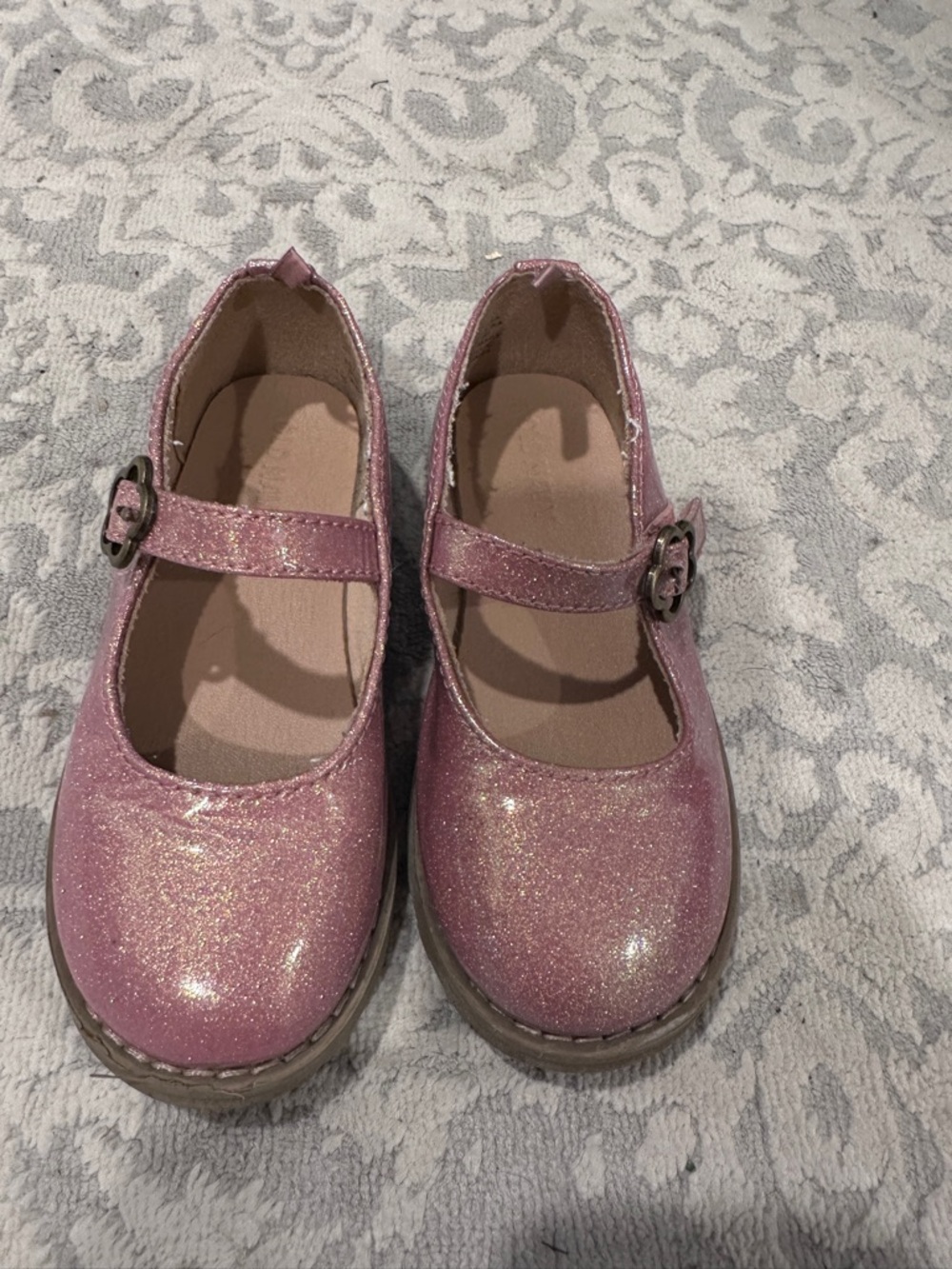 Old Navy Pink Glitter Mary Jane Shoes for Kids